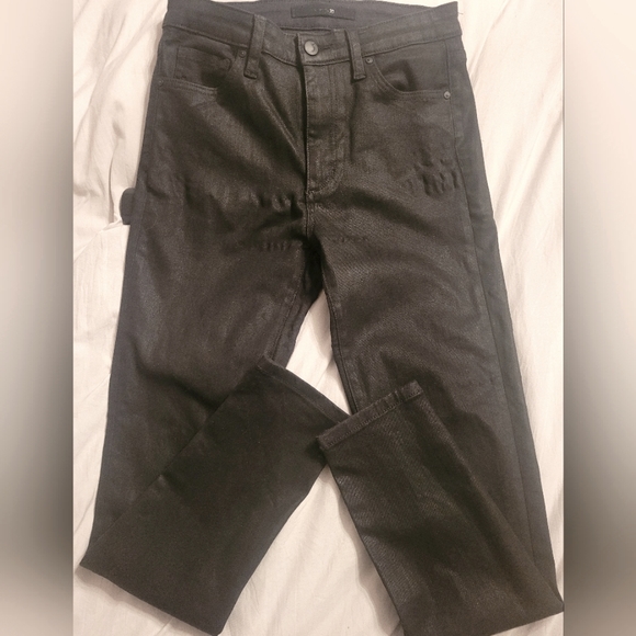 Joe's Charlie Coated Black Jeans. Size 26 - Picture 6 of 6